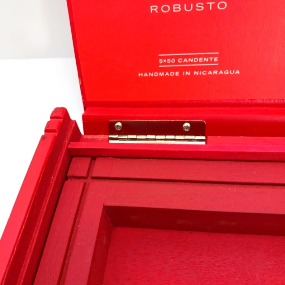 CIGAR BOXES Lot of 3 Red & Black EUC Elegant Unique Gift or Storage